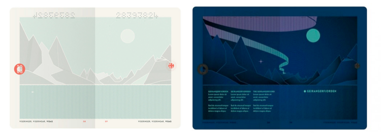 norway interior of passport